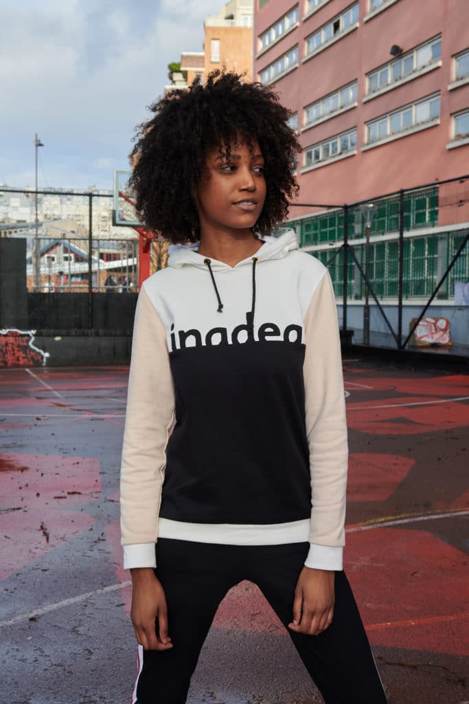 shooting streetwear paris sweat à capuche tricolore rosa