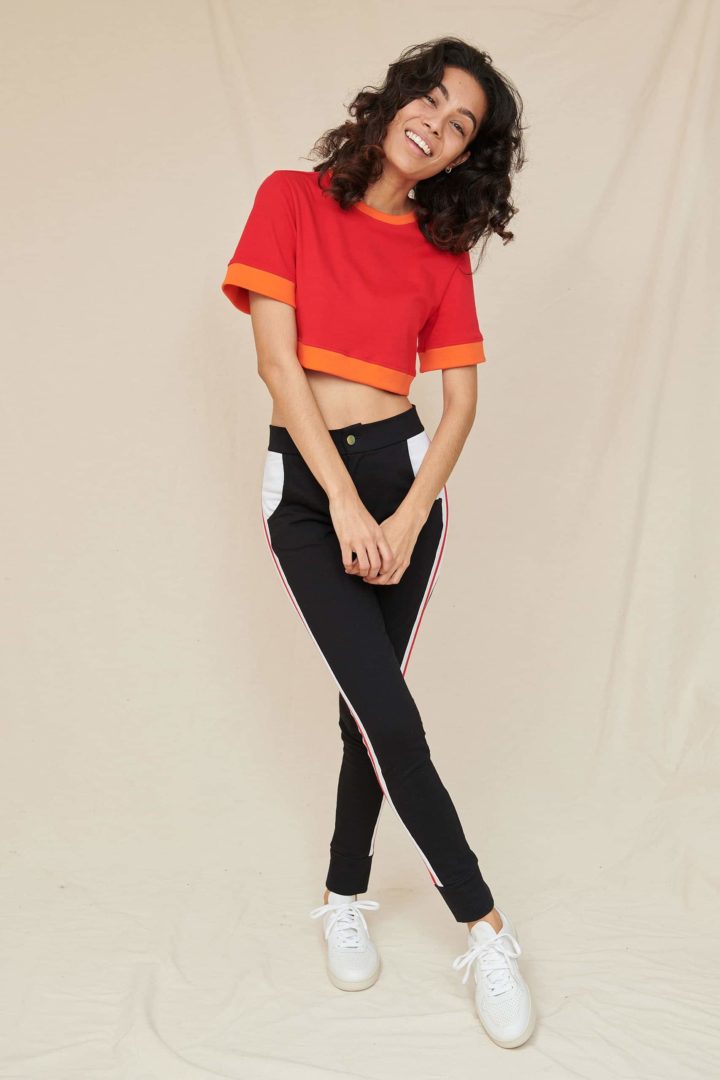 look sportswear crop top jade pantalon casual christi