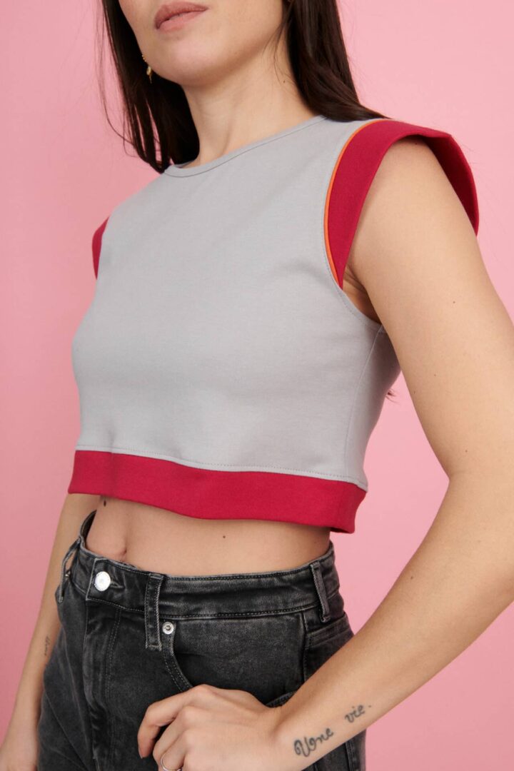 Crop Top sans manche LOLA côté