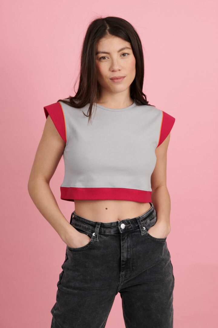 Crop Top sans manche LOLA devant