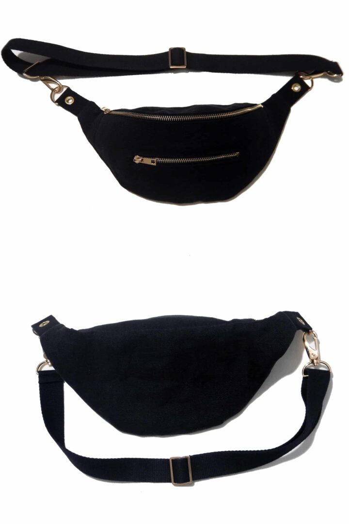 Sac Banane Noir tendance zoom