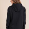 Sweat à capuche noir ALIYAH dos