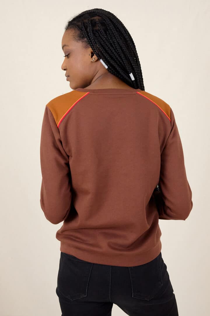 Sweatshirt THEA Marron – Image 2