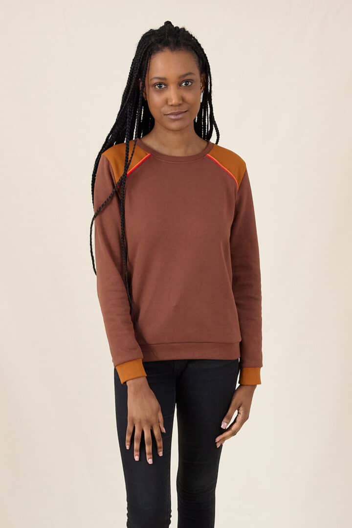 Sweatshirt THEA Marron