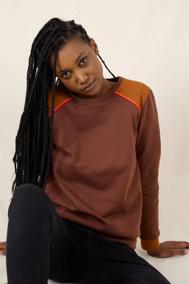 Sweatshirt THEA Marron – Image 4